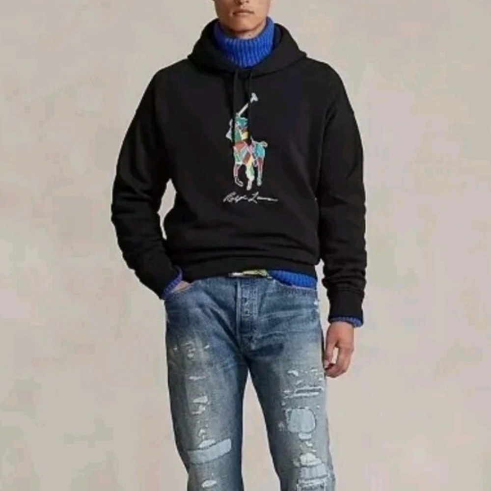 POLO RALPH LAUREN Men Big Pony Fleece Hoodie. XS - Picture 2 of 12